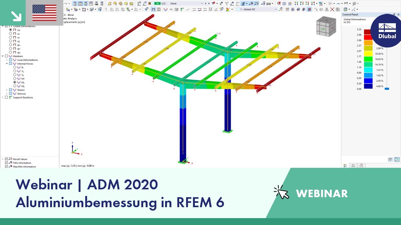 [EN] Webinar | Aluminiumbemessung nach ADM 2020 in RFEM 6