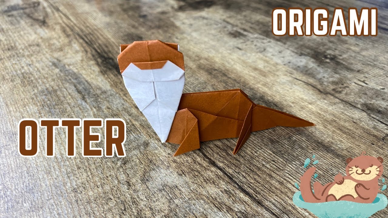 ORIGAMI CUTE OTTER TUTORIAL | PAPER CRAFTING CUTENESS ORIGAMI WORLD ANIMALS | DIY SEA OTTER ORIGAMI