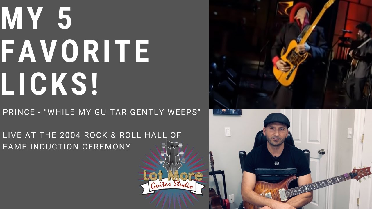 My 5 Favorite Licks | Prince - “While My Guitar Gently Weeps” [Lot More Guitar Studio]