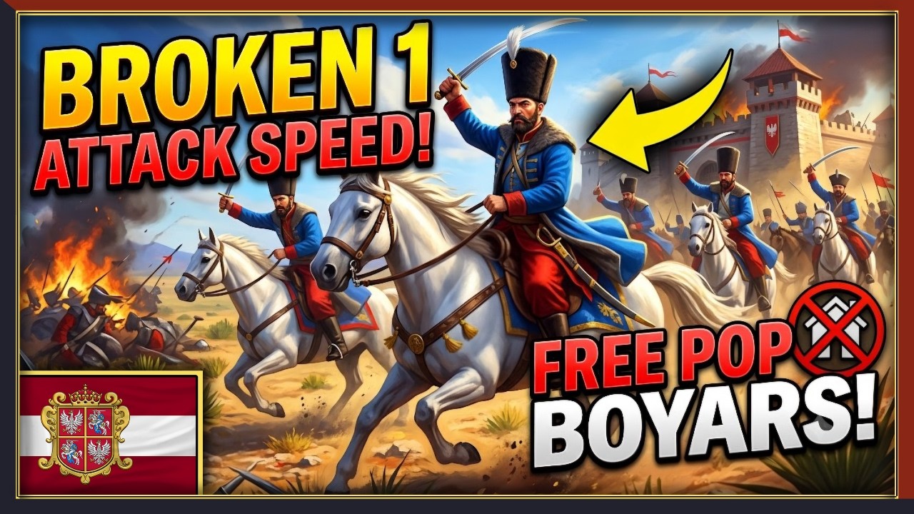 ZERO Pop & 1.0 Attack Speed! The Best Cavalry! (The Baltic Powers DLC Update)