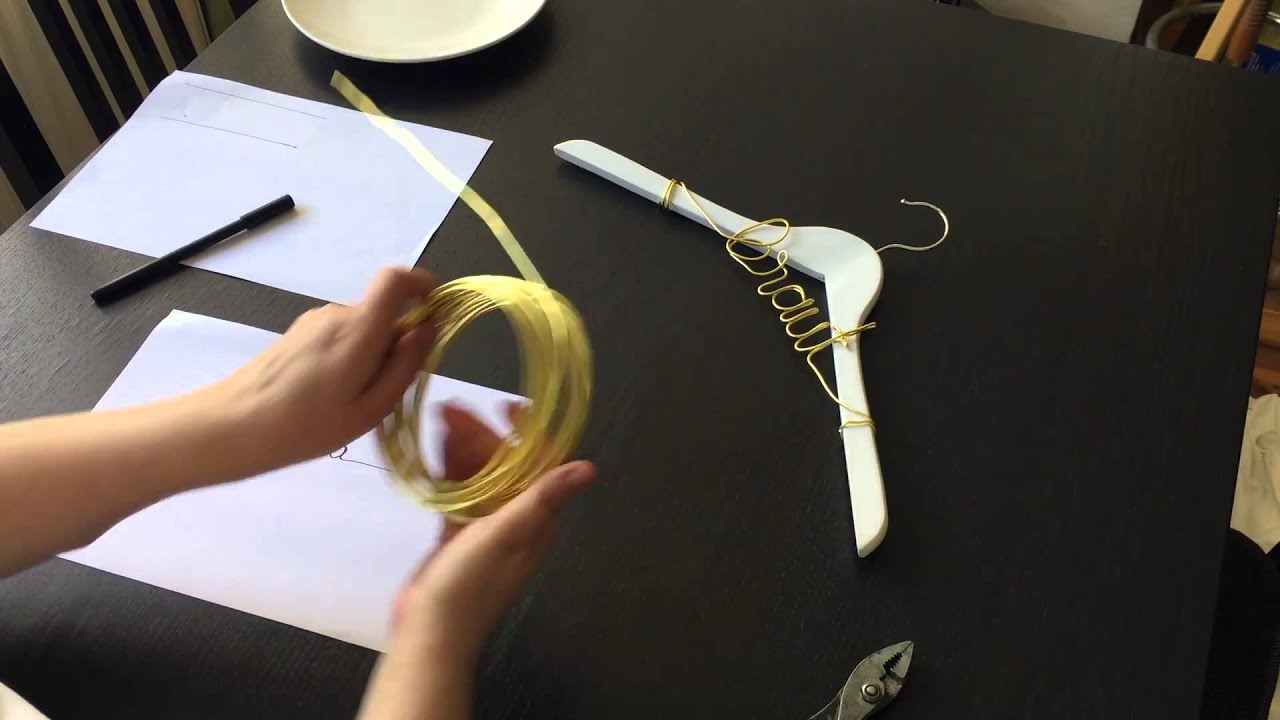 DIY Hochzeit Namen aus Draht & Hochzeitsbügel