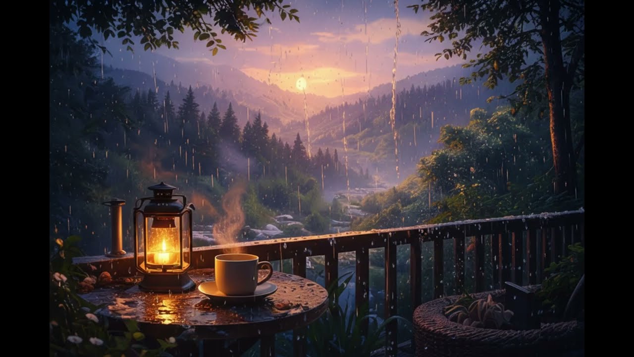 4K Relaxing Rain Sounds 🌧️ Deep Sleep, Study & Stress Relief