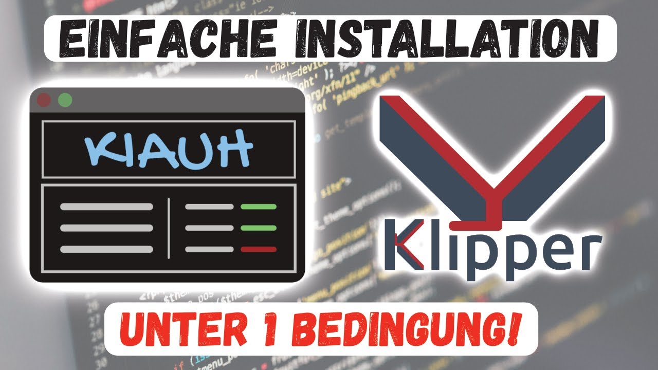 Klipper SCHNELL installieren mit KIAUH Plugin