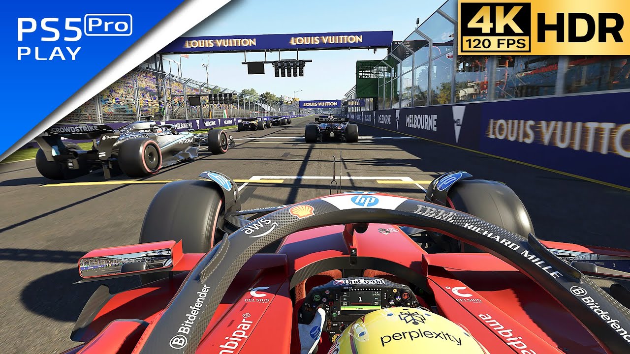 F1 25 (PS5 Pro) – Ультрареалистичная графика и трассировка лучей | 4K 120FPS HDR