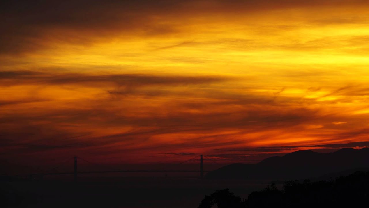 Golden Gate Timelapse Sunset