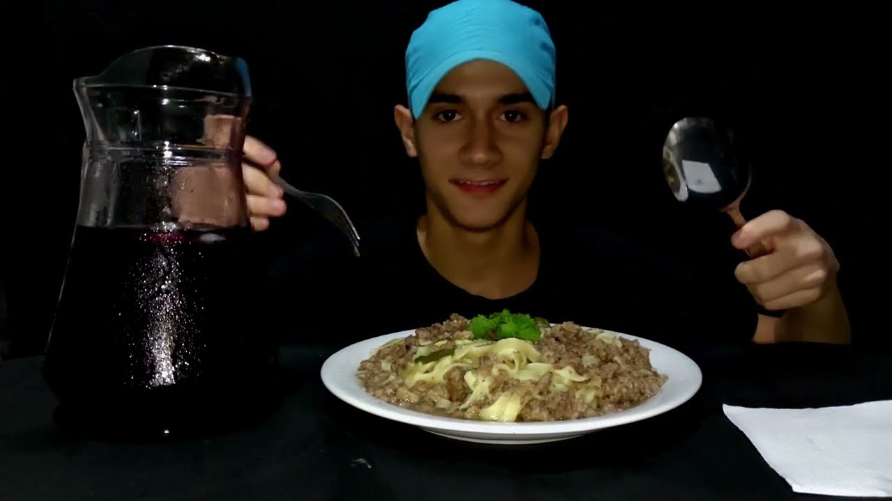 ASMR COMIDA MACARRONADA DE CARNE | SEM FALAR | EDVAN ASMR