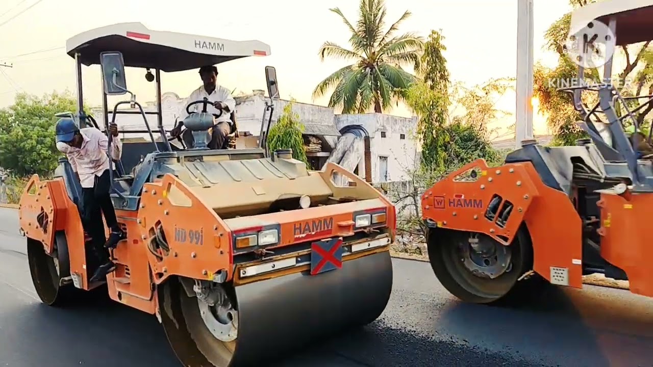 Road banane wala Volvo Machine Full Video....