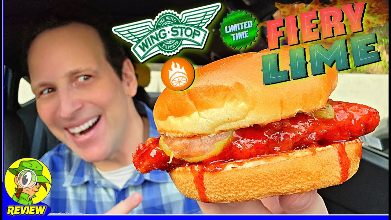 Wingstop® Fiery Lime Chicken Sandwich Review 🔥🍋‍🟩 HOT New Flavor! 🥵 Peep THIS Out! 🕵️‍♂️
