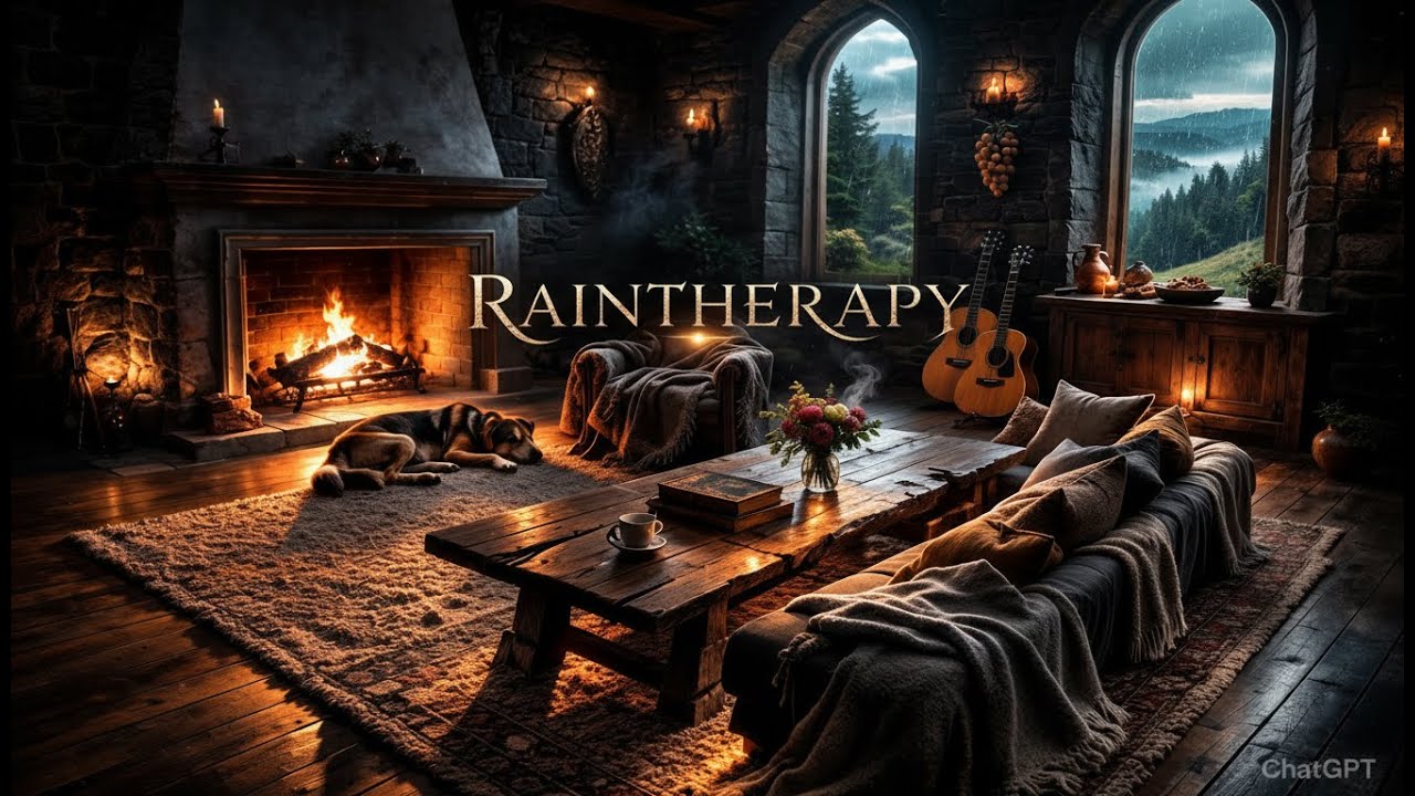 Rain Sounds & Acoustic Guitar for Insomnia Relief & Emotional Balance