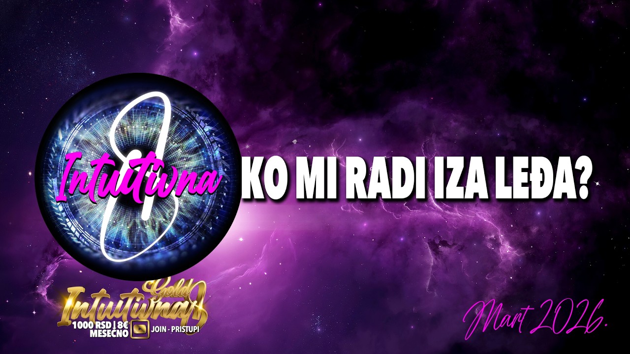 🌟KO MI RADI IZA LEĐA? 🌟 Tarot citanje 🔮 Grupno otvaranje  @Intuitivna8
