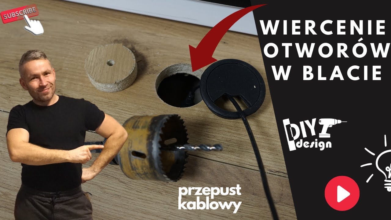 Jak wiercić otwory w blacie I Jak wiercić otwory w płycie