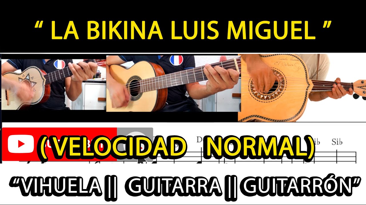 LA BIKINA  LUIS MIGUEL || VIHUELA  || GUITARR&Oacute;N || GUITARRA