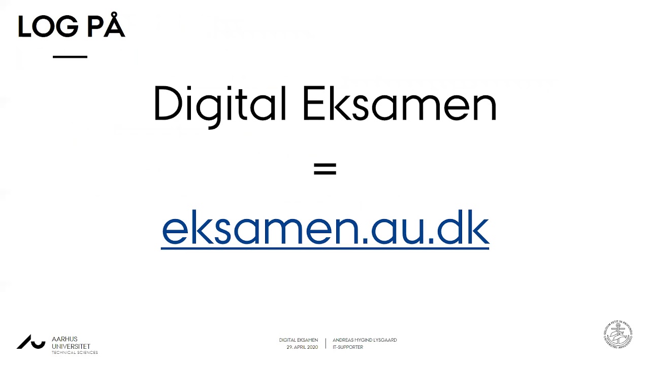 Introduktion til Digital Eksamen