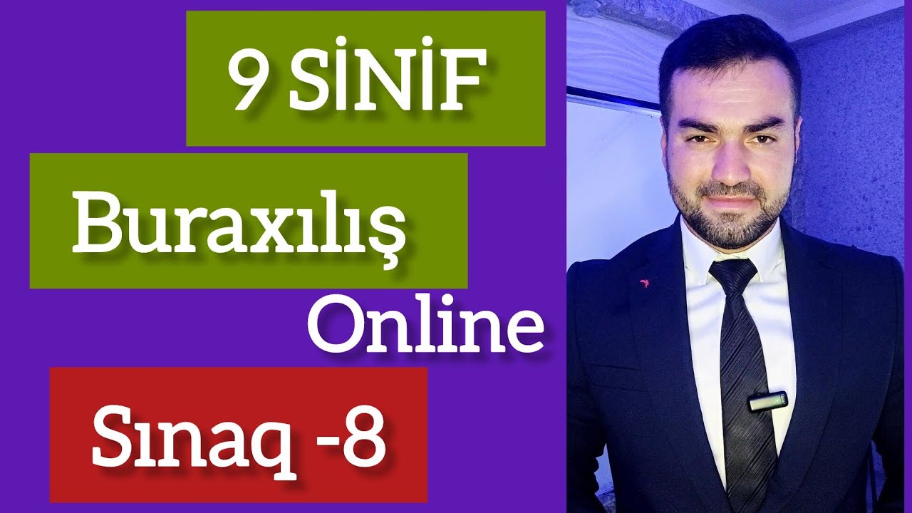 9 sinif riyaziyyat buraxılışa hazırlıq online sınaq 8 