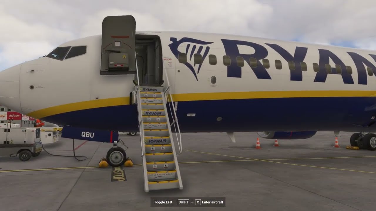 Msfs2024, Leeds - Riga | Ryanair 737-800 | PMDG 737-800 | Boris audio Works.