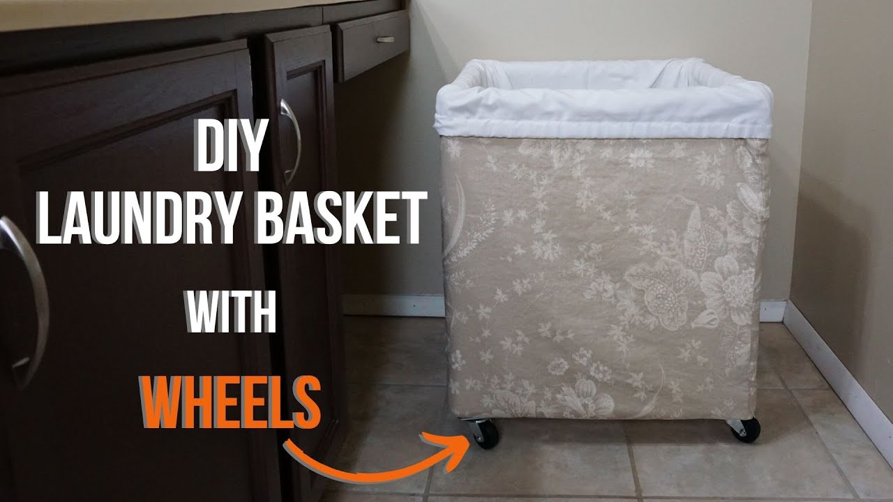 DIY Laundry Basket with Wheels - How to Make