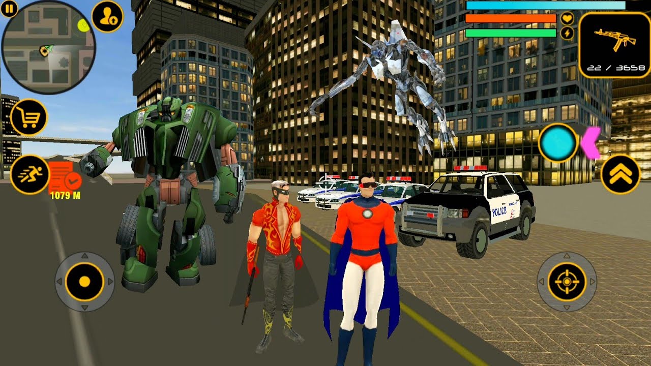 Lots of Police Robots - Naxeex Superhero New Update 2021 | Android Gameplay