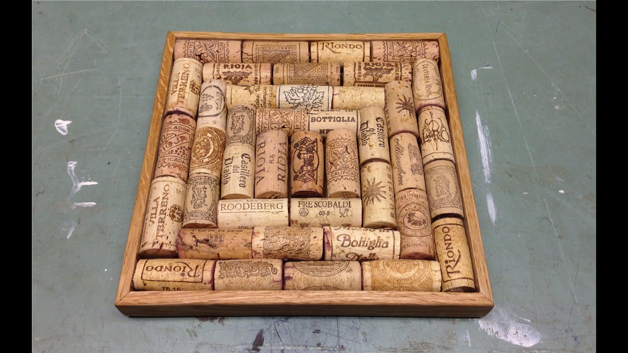 Making a trivet with wine corks
