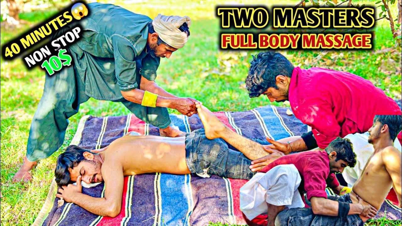 Two Masters Give Full Body Oily Massage ASMR – Relaxing Sounds & Deep Therapy Session #asmrmassage