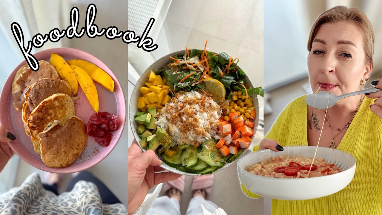 Foodbook: 5 pomysł&oacute;w na pyszne jedzonko 🍰 bowl/ placuszki z serka wiejskiego/ komfortowy makaron