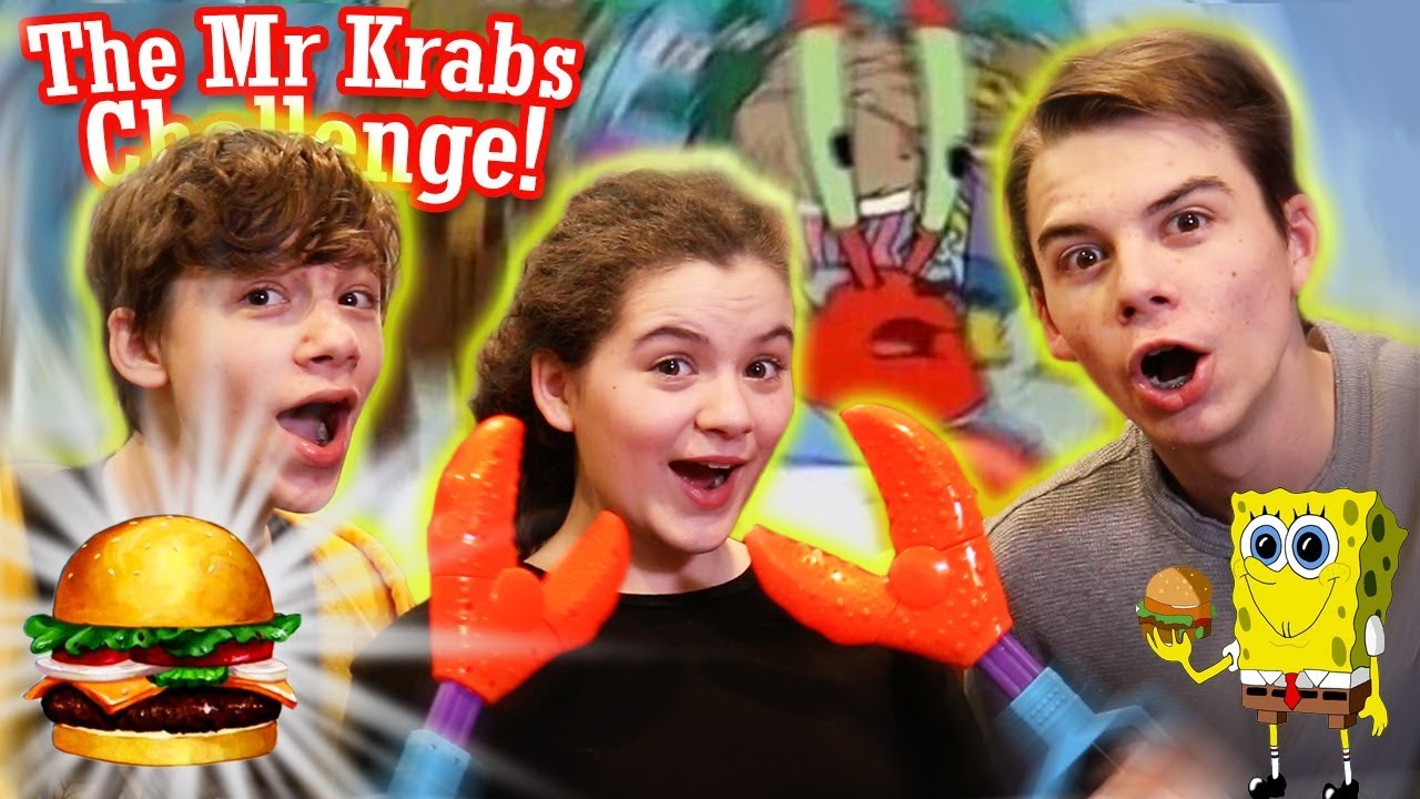 The Mr Krabs Challenge! Delicious Krabby Patty!