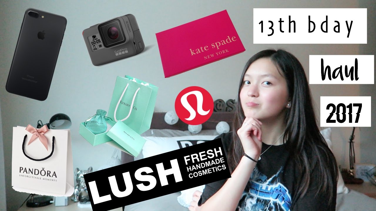 WHAT I GOT FOR MY 13TH BDAY / BDAY HAUL 2017♡ | Cass Kinling