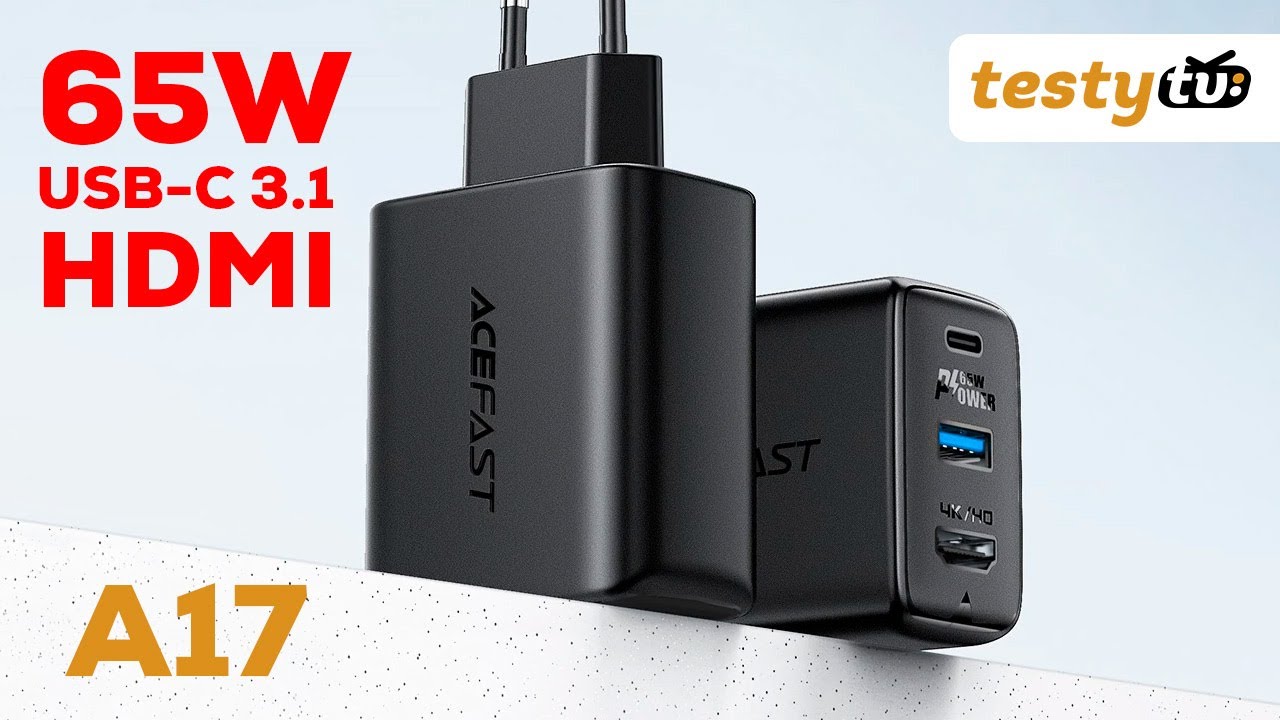 Chiny: ACEFAST A17 - ładowarka 65W z hubem HDMI