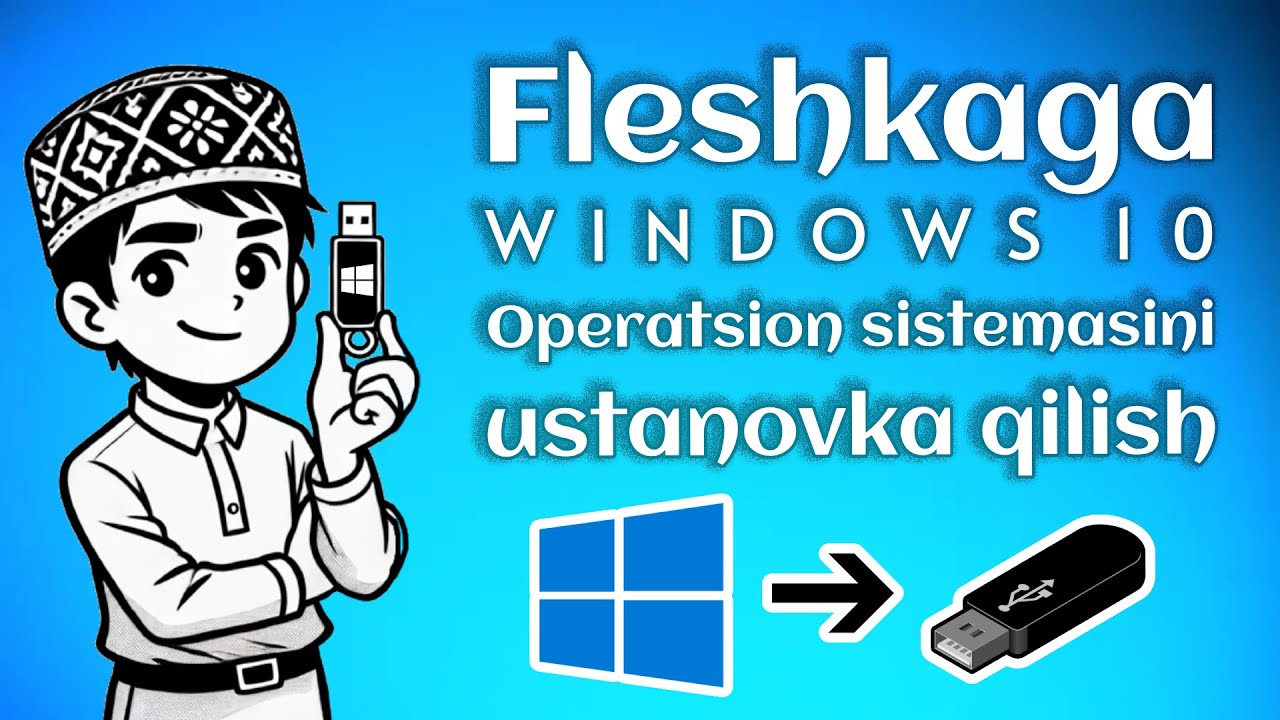 WINDOWS 10 Operatsion sistemasini FLESHKAga yozish. Ustanovochniy fleshka yasash #windows #ultraiso