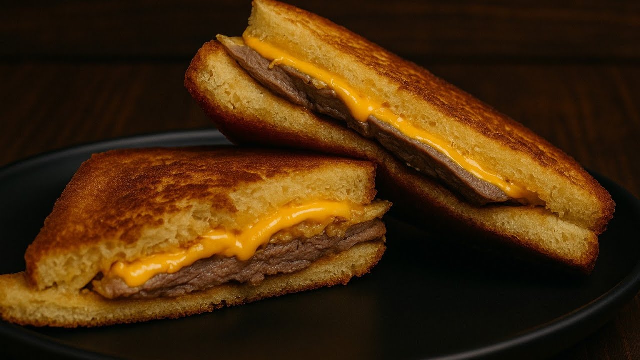 No-Mess Egg Toast Hack &ndash; Crispy One Pan Breakfast Sandwich