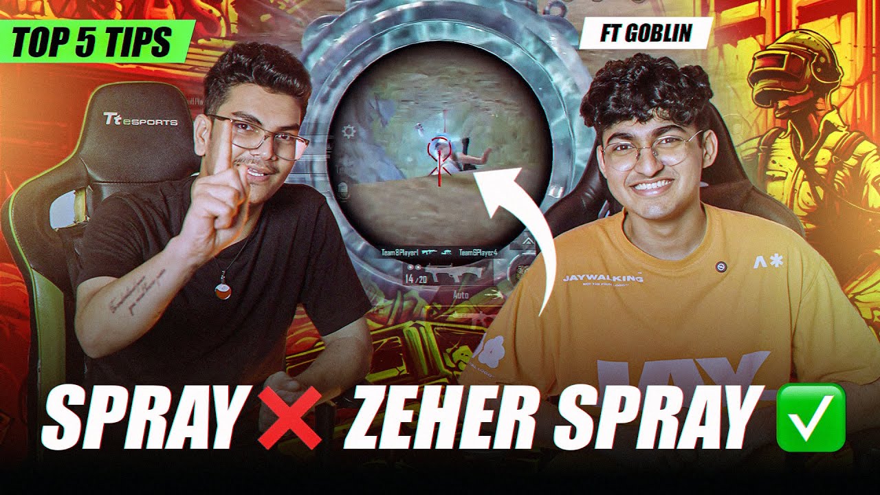 Top 5 Tips To Improve Your Spray in BGMI 2024 ft - @Goblin