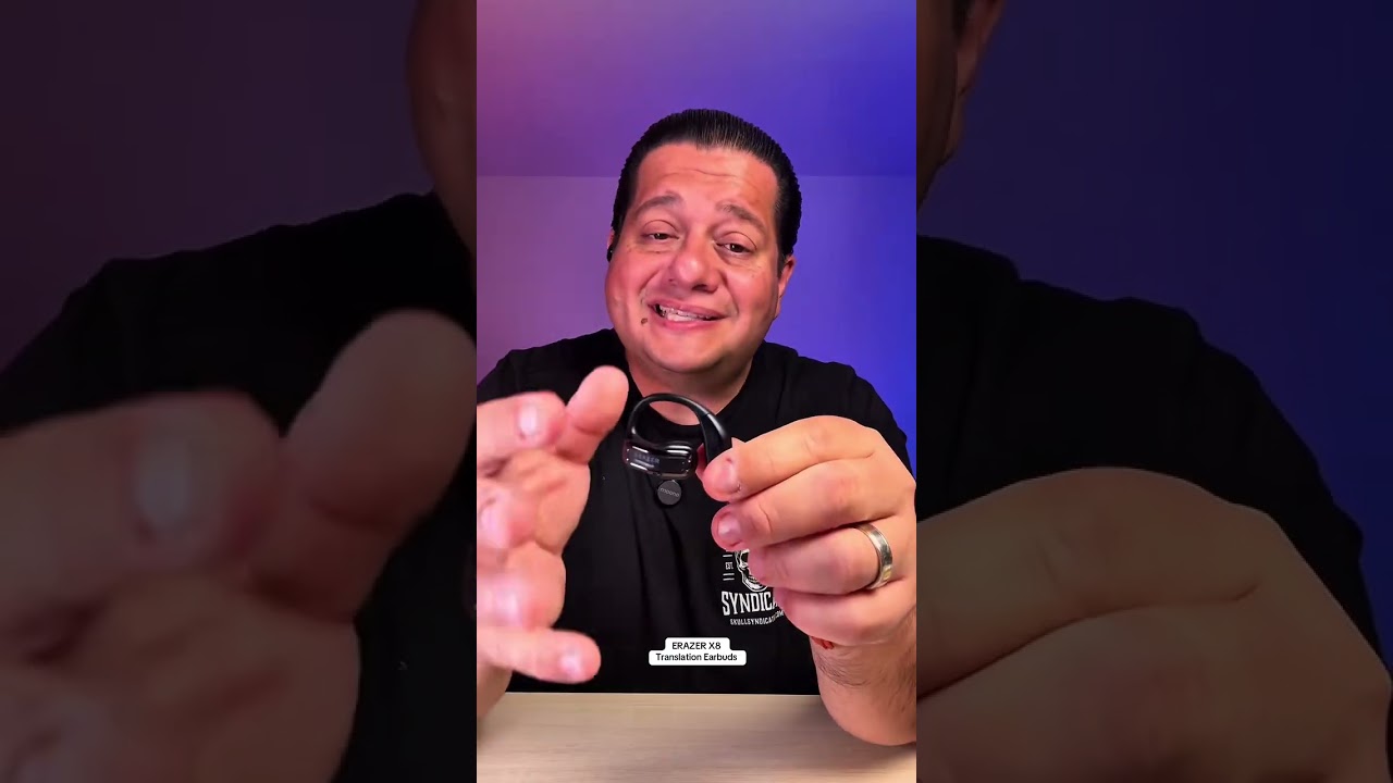 The ERAZER X8 Translation Earbuds are a great sounding and super comfortable pair of open ear