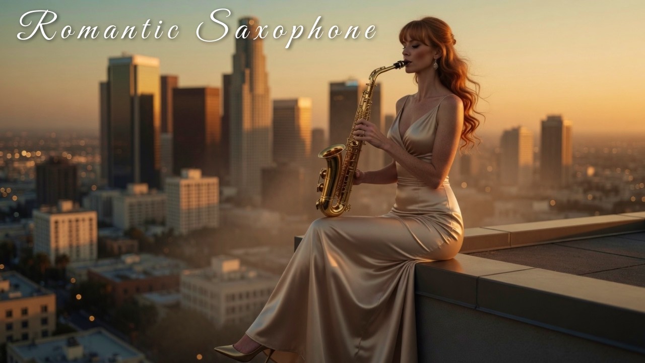 Golden Hour Rooftop Saxophone 🎷 Smooth Jazz & Soulful Melodies for Sunset Relaxation