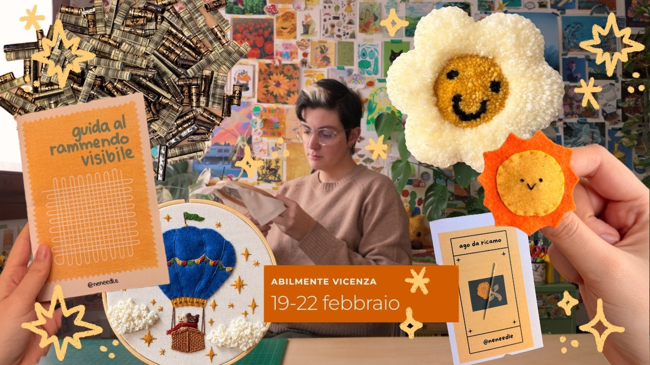 artista di filato va ad abilmente vicenza - vlog di preparazione alla fiera della creatività!