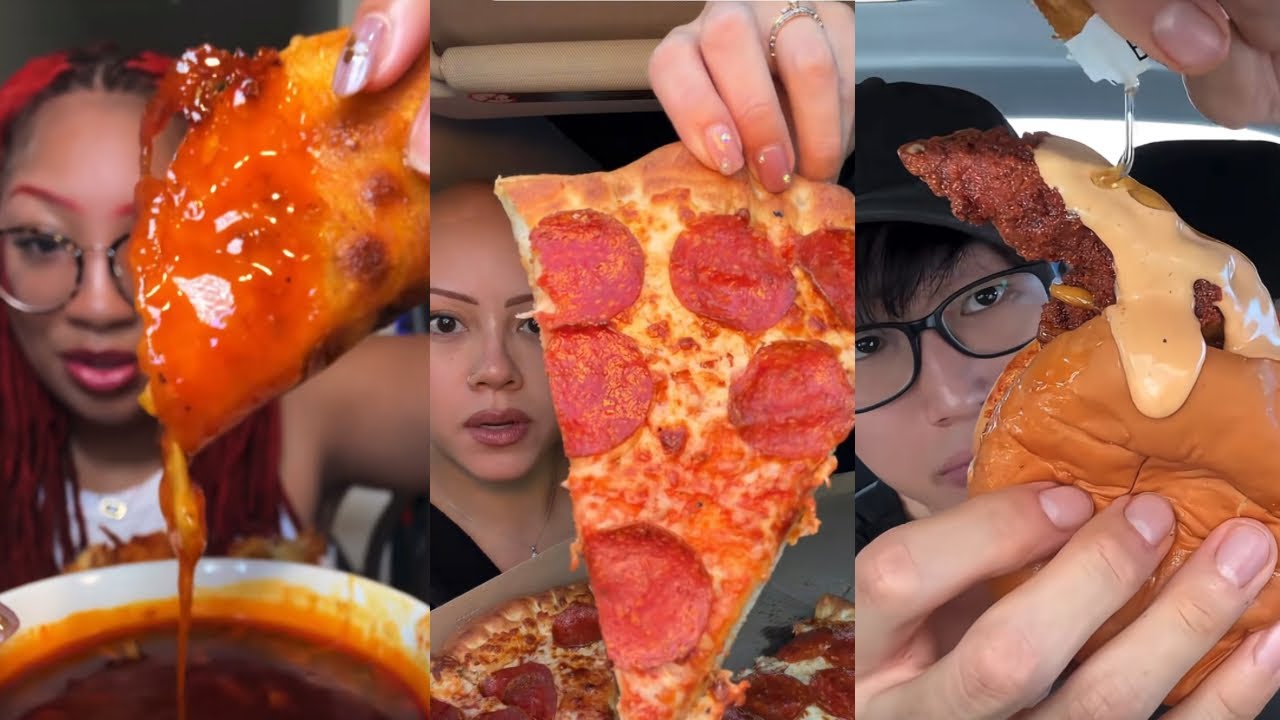 VIRAL TikTok Mukbang Compilation 🤤 | Satisfying Fast Food ASMR