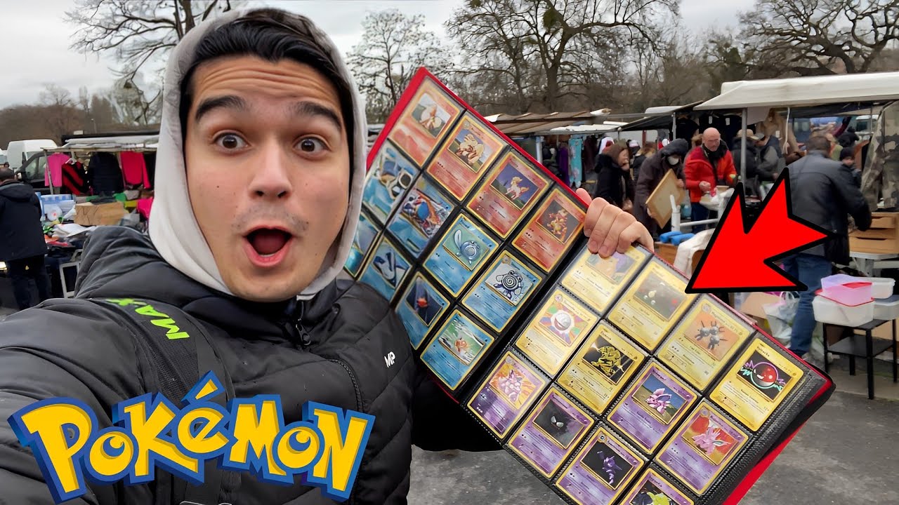 JE VISITE UNE BROCANTE POKEMON CACHE !