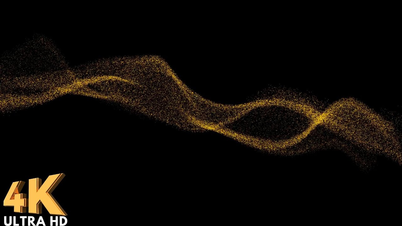 Abstract Black and Gold Modern Background Video 4k ULTRA HD Satisfying Calm Wallpaper