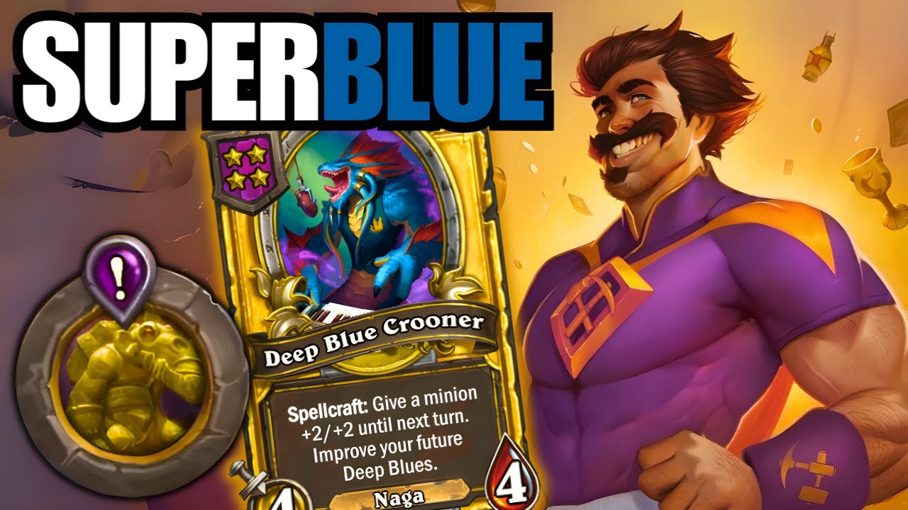 FORGOTTEN STRATEGY! Winning with Deep Blue?! | Hearthstone Battlegrounds