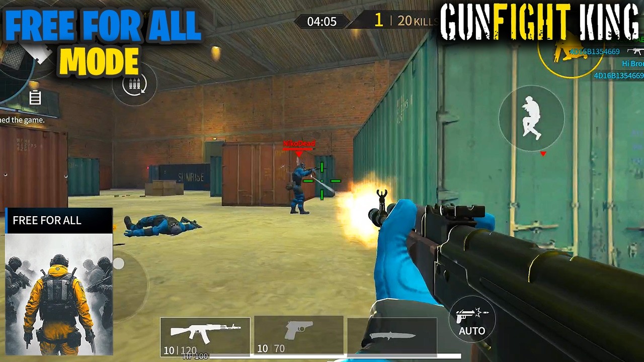 Gunfight King Free For All Mode - Android Gameplay