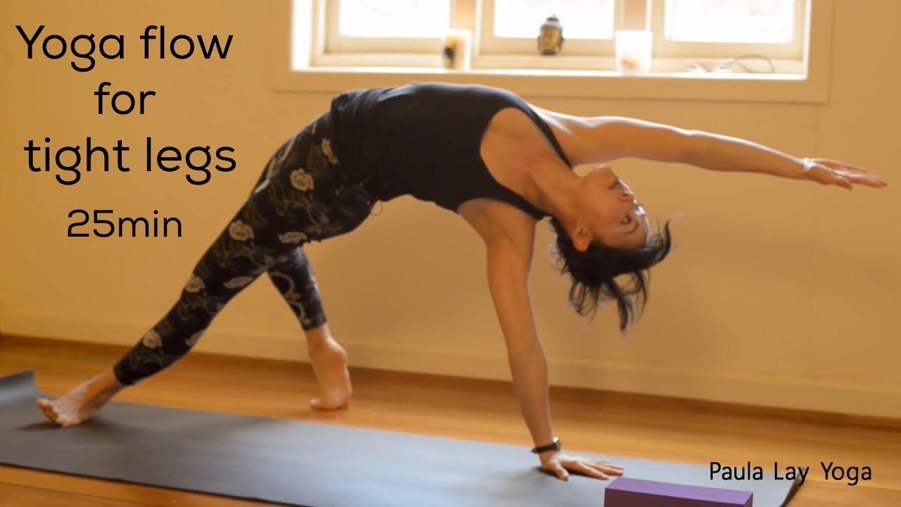 Yoga flow for tight legs 25min