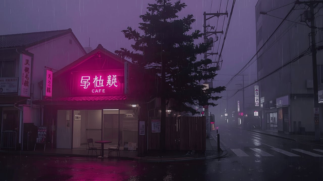 Classic Tokyo Rain at Night — Focus Background Music (BGM)