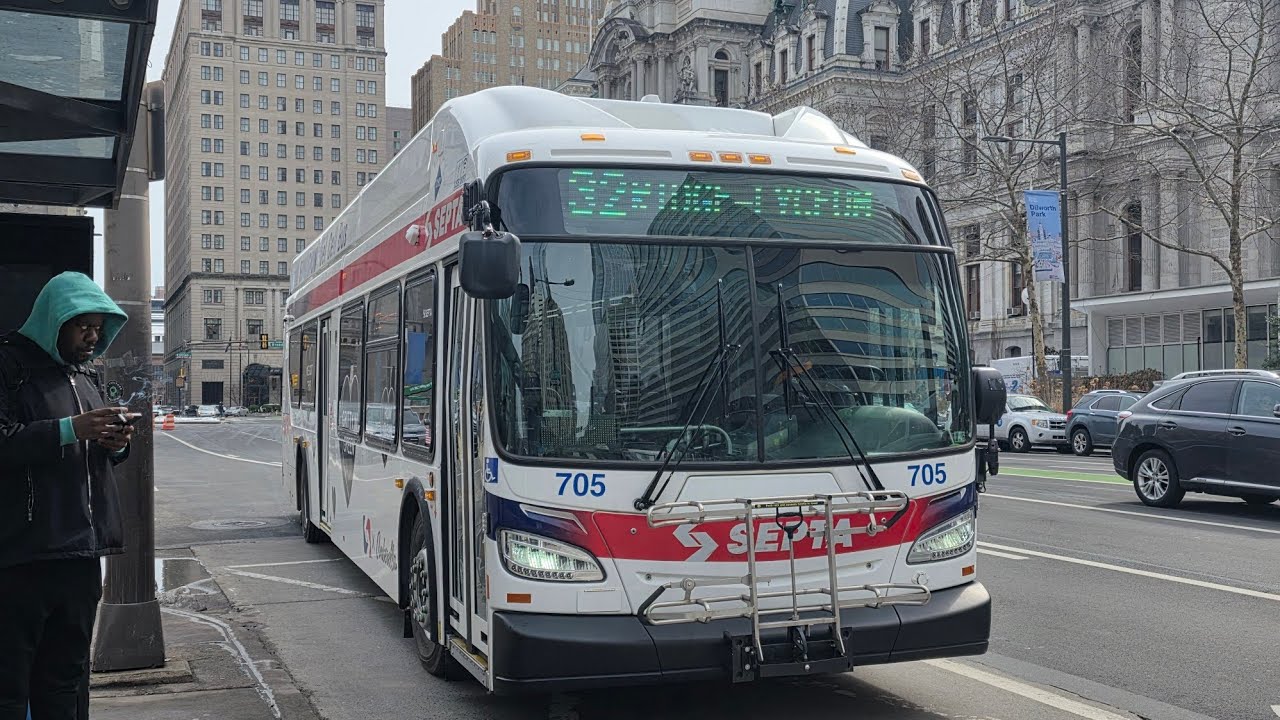 SEPTA Ride: 2024 New Flyer XHE40 705 on Route 32