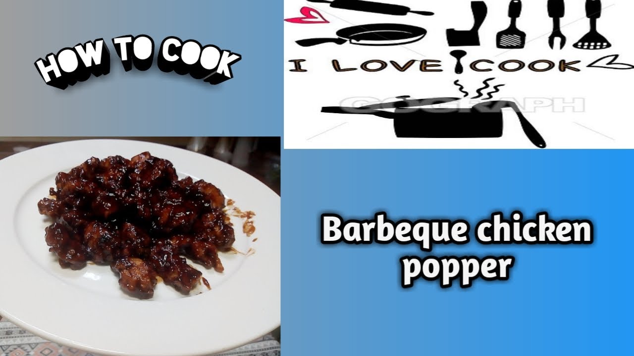 How to cook barbeque chicken popper.Paano lutuin ang barbeque chicken popper.