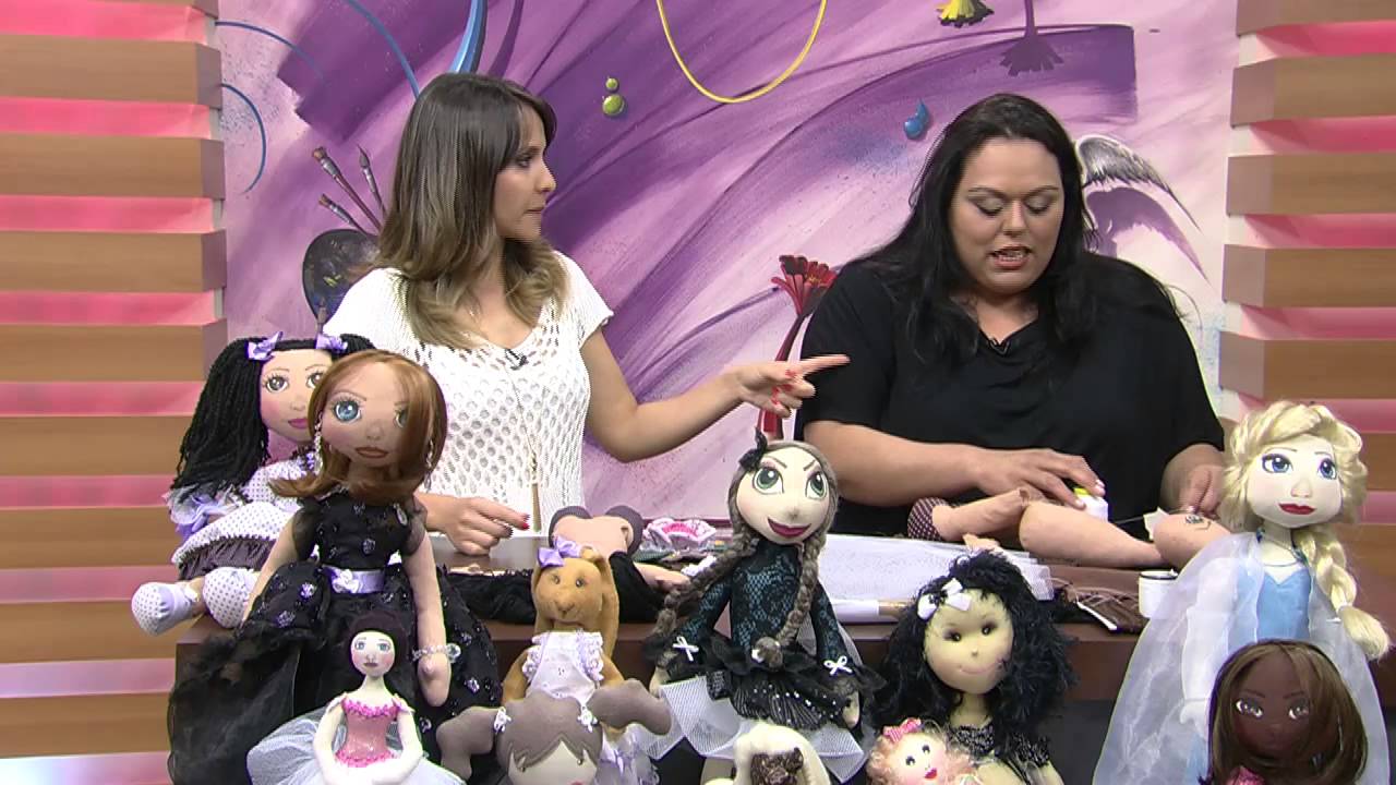 Mulher.com 20/10/2014 - Boneca Moreninha por Luciane Valeria - Parte 1