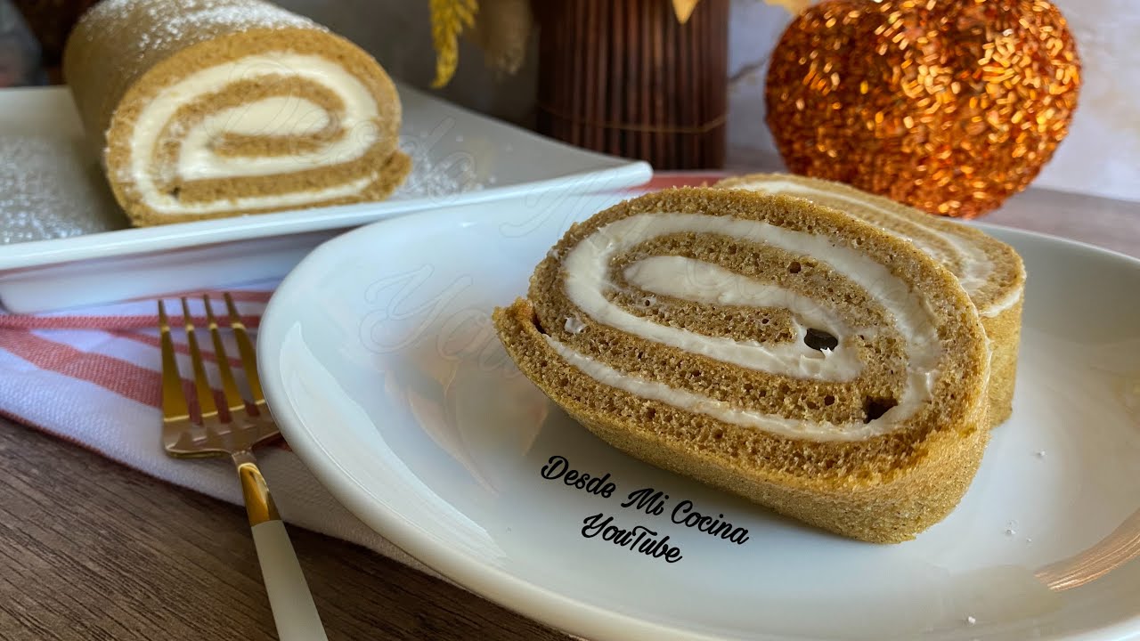 ROLLO DE CALABAZA o Niño Envuelto - Brazo Gitano - || DESDE MI COCINA by Lizzy
