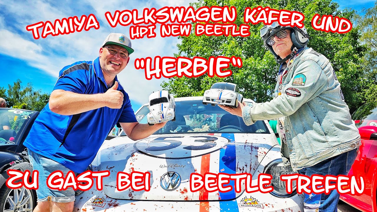 Mit Tamiya RC-K&auml;fer zum VW Beetle Treffen im Bayerischen Wald.
