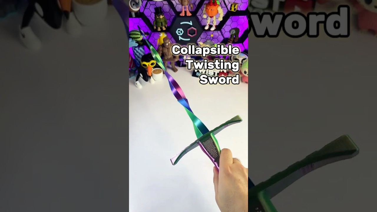 3D-Printed Collapsible Twisting Sword