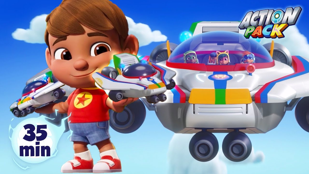 Search for the Mini MegaPlane | Where Did It Go? | Action Pack | Cartoon Adventures for Kids