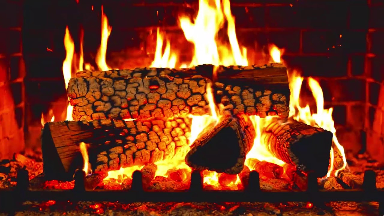 This Cozy Fireplace Will Melt Your Stress Away 🔥 Relaxing Fire Sounds