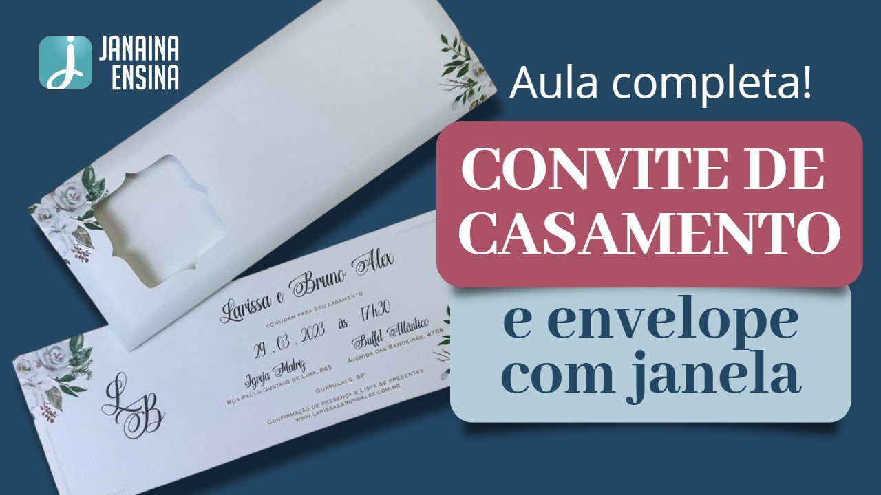 Convite + Envelope com Janela