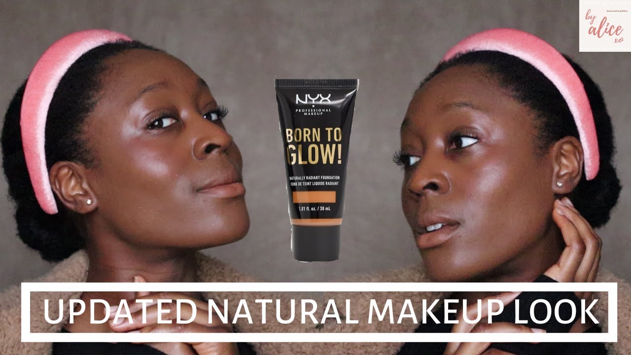 GRWM: UPDATED MAKEUP ROUTINE FT. SIENNA NYX BORN TO GLOW FOUNDATION | DARK SKIN MAKEUP | byalicexo